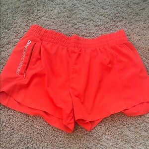 Athleta Girls Red Running Shorts Lightweight Elastic Waist